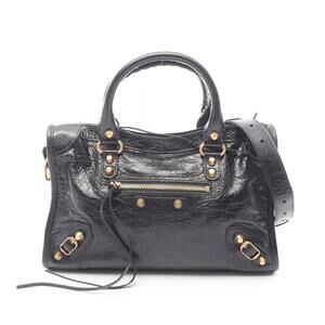 Balenciaga Le City Handbag Leather Black